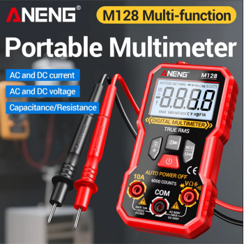 Gambar produk ANENG Digital Multimeter Voltage Tester AC/DC NCV Flash 6000 Counts - M128