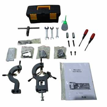 Gambar produk VEVOR Mesin Bubut Mini Lathe Beads Woodworking 2500RPM 1000mm 1250W - MX-S1170