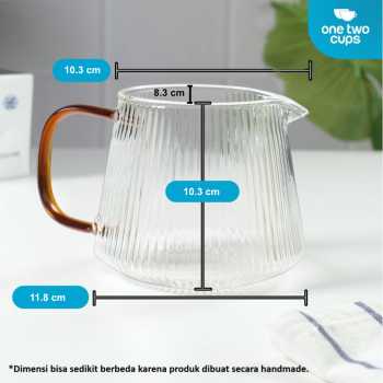 Gambar produk One Two Cups Coffee Server V60 Drip Pour Over Borosilicate Glass 500ml - SPA865