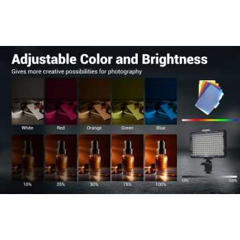 Gambar produk Tolifo Lampu LED Kamera Video Studio Fill Light Rechargeable 11W - PT-176S