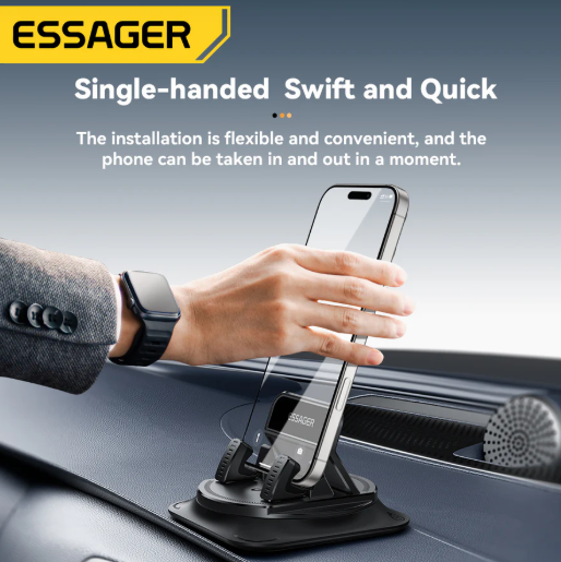 Gambar produk ESSAGER Dashboard Phone Holder For Car Anti Slip 360 Rotation - ES-ZJ39