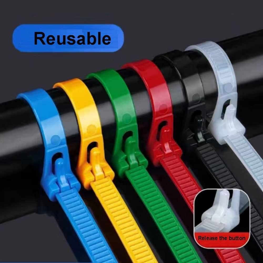 Gambar produk TaffGUARD Kabel Ties Zip Cable Organizer Reusable 8x400mm 100 PCS - NL816