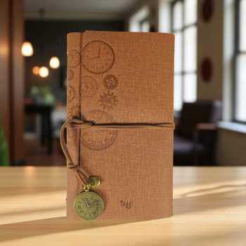Gambar produk Toddi Buku Jurnal Binder Leather Notebook A6 160 Page Grid Blank Line - T680