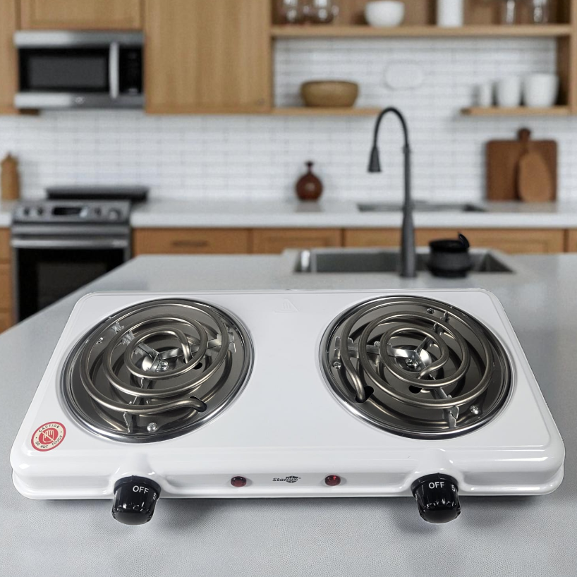 Gambar produk Starlux Kompor Listrik 2 Tungku Portable Coil Hot Plate 2000W - THP-5703