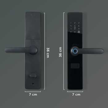 Tropernic Smart Door Lock Fingerprint Password Card RFID Alarm - A8F Gambar produk Tropernic Smart Door Lock Fingerprint Password Card RFID Alarm - A8F
