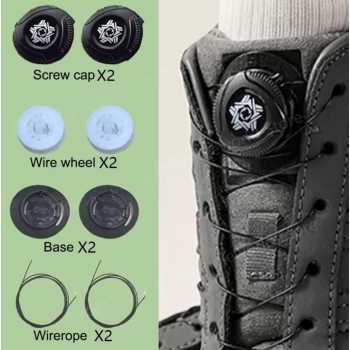 Gambar produk Silenching Tali Sepatu Putar Automatic Rotating Shoelace Buckle - INU66-B