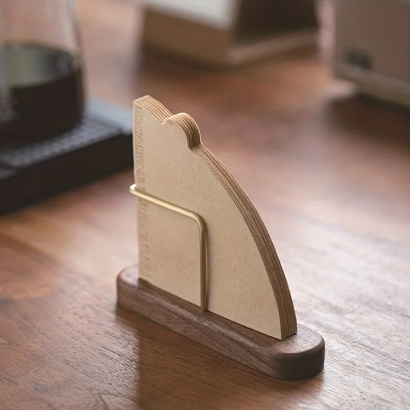 Gambar produk PNGE Coffee Filter Paper Holder Rubber Wood Tempat Kertas Filter - P-55