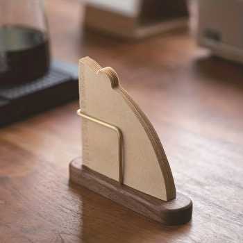 Gambar produk PNGE Coffee Filter Paper Holder Rubber Wood Tempat Kertas Filter - P-55