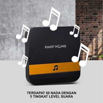 Gambar produk TaffHOME Bell Pintu Wireless Doorbell Waterproof 1 Receiver 433MHz - A9