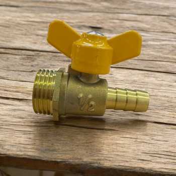 FMA Katup Bola Ball Valve Thread Connector Joint Copper Pipe 1/2 Inch Butterfly Handle - DN15 Gambar produk FMA Katup Bola Ball Valve Thread Connector Joint Copper Pipe 1/2 Inch Butterfly Handle - DN15