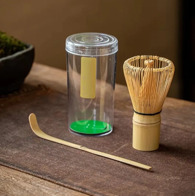 JINGOO Matcha Set Kit Chawan Chasen Stand Chashaku Ceramic 500ml 4 PCS - CZ4 Gambar produk JINGOO Matcha Set Kit Chawan Chasen Stand Chashaku Ceramic 500ml 4 PCS - CZ4