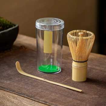 Gambar produk JINGOO Matcha Set Kit Chawan Chasen Stand Chashaku Ceramic 500ml 4 PCS - CZ4