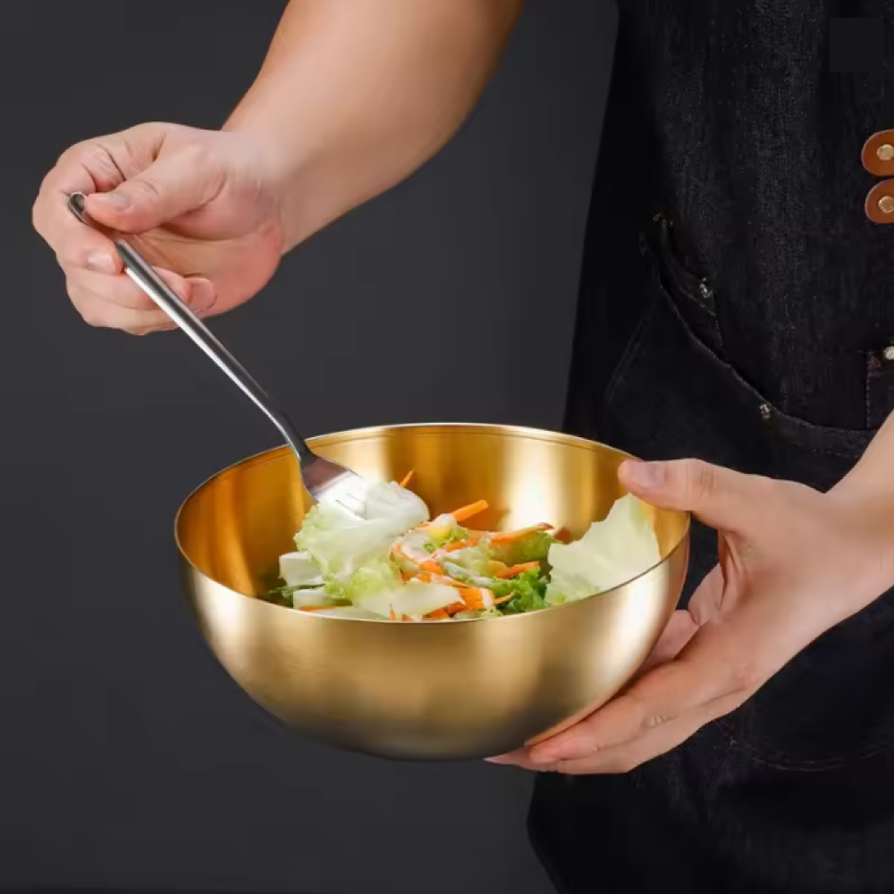 Gambar produk Eggy Wadah Salad Adonan Kue Serbaguna Stainless Steel 700ml - INU69