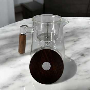 Gambar produk MALAX Teko Teh Kaca Saringan Tahan Panas One Click Filter Teapot 800ml - ML-8