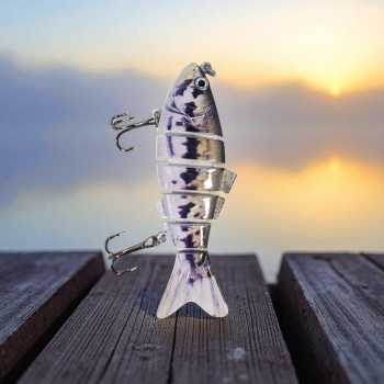 Gambar produk BASSLER Umpan Pancing Ikan Lifelike Fish Bait Lure 6 Section 10cm 18g - BS180
