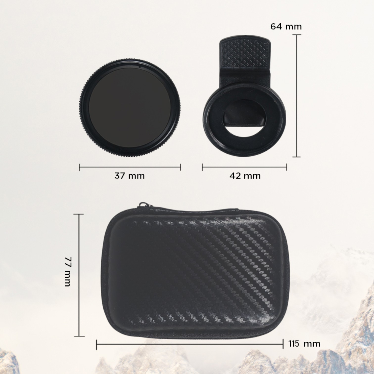 ESHALA Klip Lensa Filter Kamera Smartphone CPL Polarizer 37mm - EZ-27 Gambar produk ESHALA Klip Lensa Filter Kamera Smartphone CPL Polarizer 37mm - EZ-27