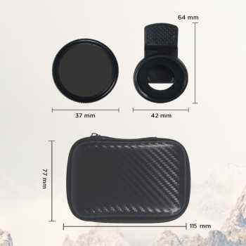 Gambar produk ESHALA Klip Lensa Filter Kamera Smartphone CPL Polarizer 37mm - EZ-27