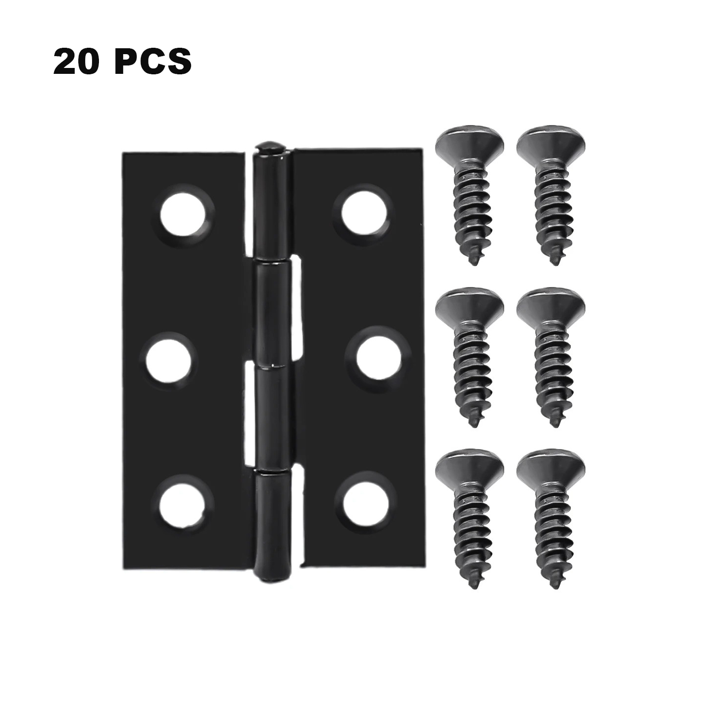Gambar produk KitTrader Engsel Pintu Lemari Kabinet Door Hinge 4 Hole 44x32mm 20 PCS - KT20