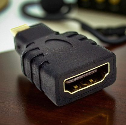 Gambar produk Konverter Micro HDMI Male to HDMI Female Adapter Gold Plated