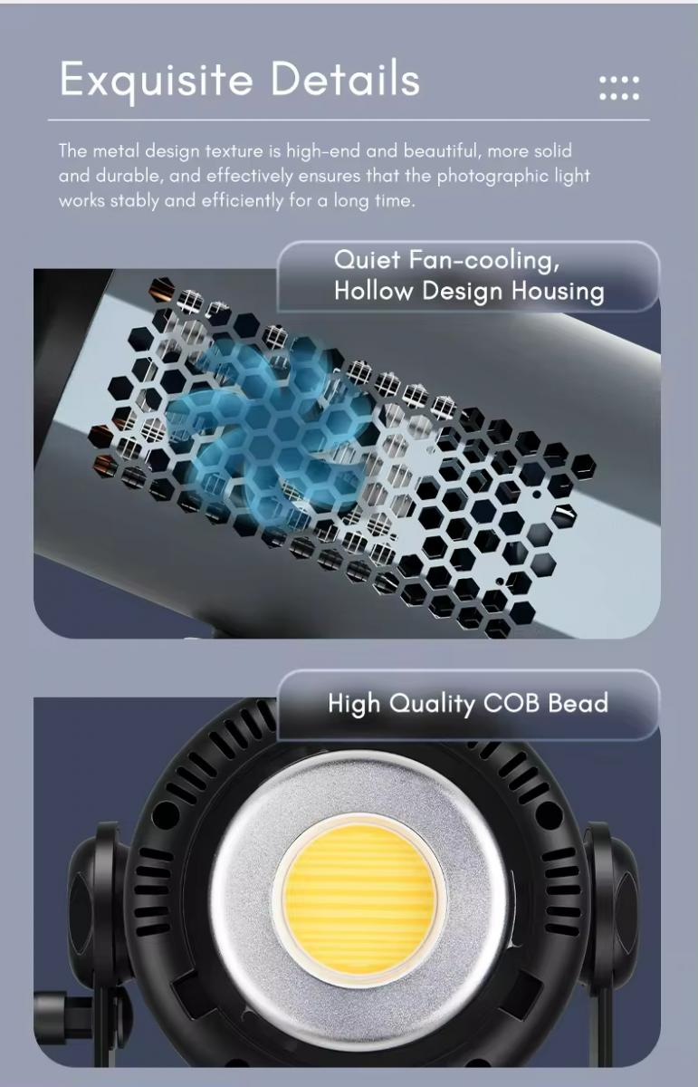 Gambar produk Tolifo Lampu Video LED Bi-Color COB Video Light 400W 6500K - KW-500B PRO