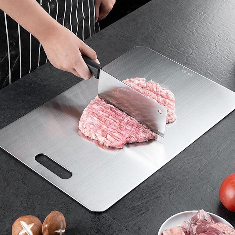 Gambar produk WONDER Alas Potong Talenan Multifungsi Cutting Board Stainless Steel 30x45.5cm - W02