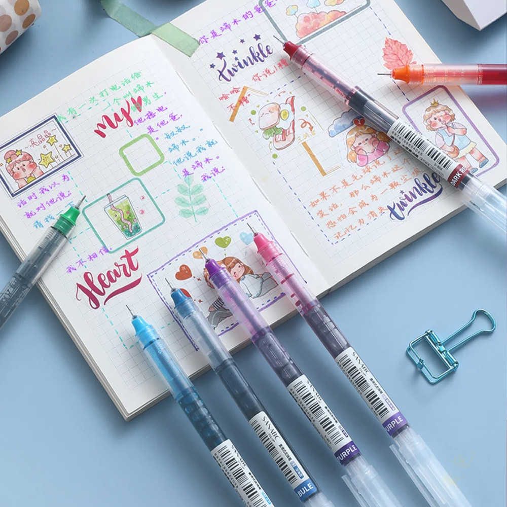 Gambar produk Xuanxuan Pulpen Bolpen Warna Warni Color Ballpoint Gel Pen 0.5mm - XX633