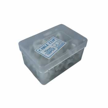 Gambar produk YUEQING Klip Kabel Cable Clip Round Wire Management with Box 10mm - YQ802