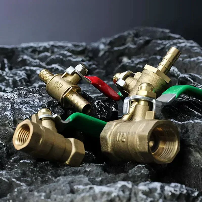 Gambar produk FMA Katup Bola Ball Valve Thread Connector Joint Copper Pipe 1/2 Inch Long Handle - DN15