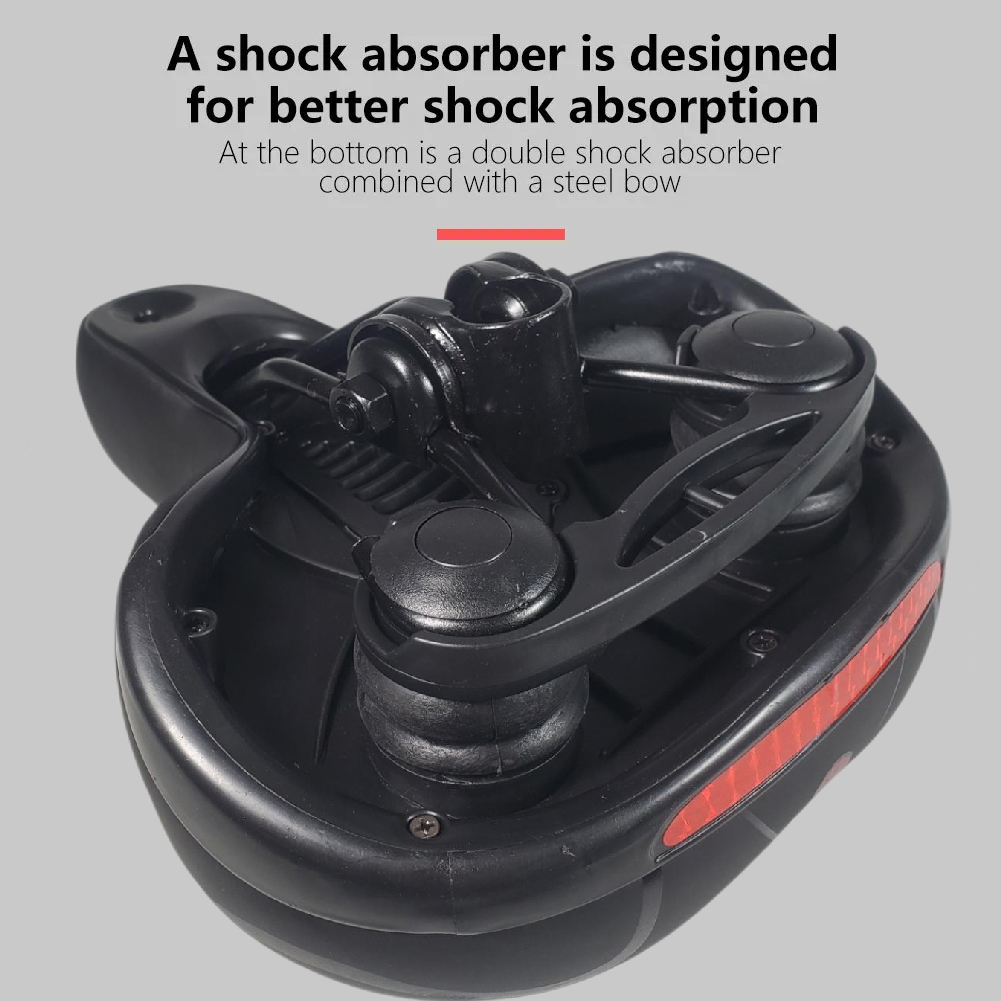 Gambar produk TaffSPORT Sadel Sepeda Bike Saddle Leather Model Absorber Ball - ZF10