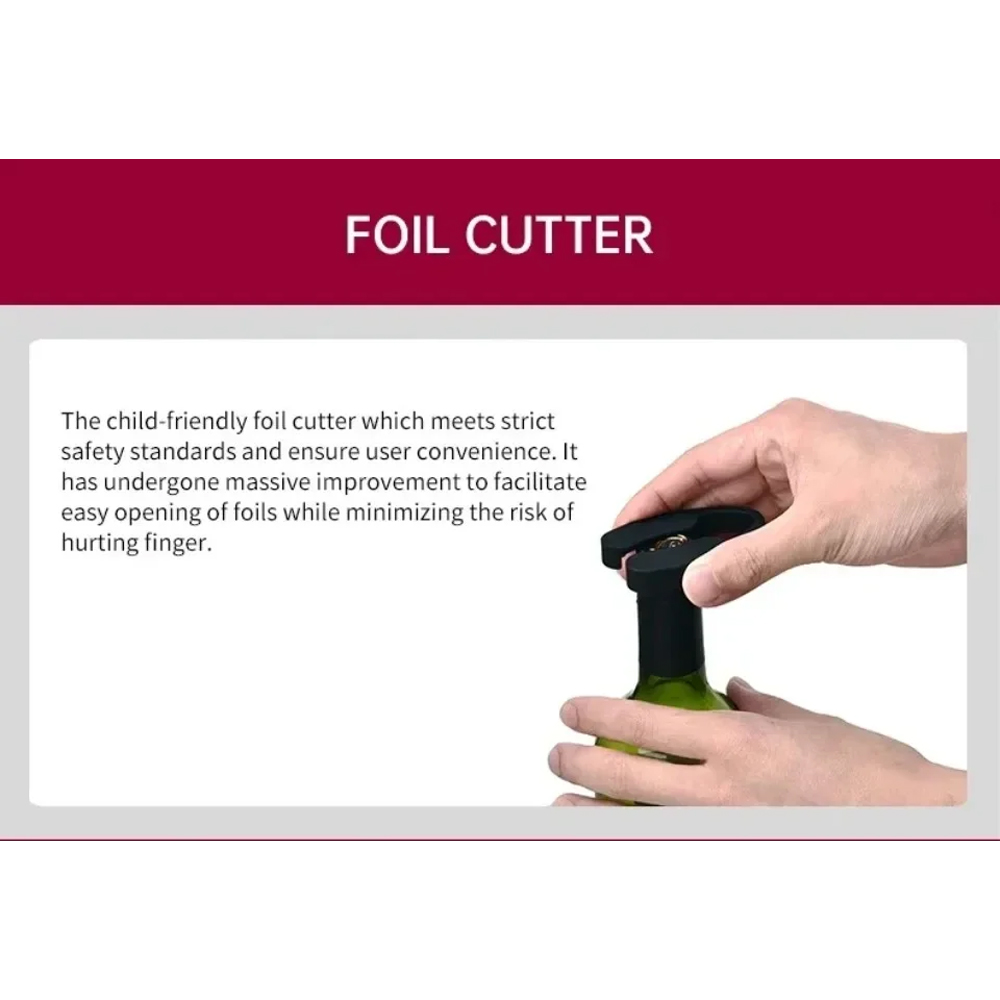 Gambar produk Secura Pembuka Tutup Botol Wine Elektrik Automatic Corkscrew Opener - S-410