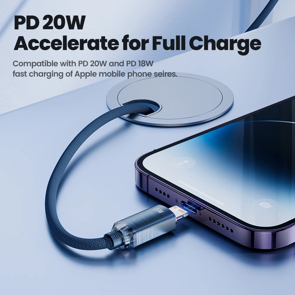 Gambar produk Toocki Kabel Data Type C to Lightning Fast Charging Braided 20W 1M - TXCTL-SJ03