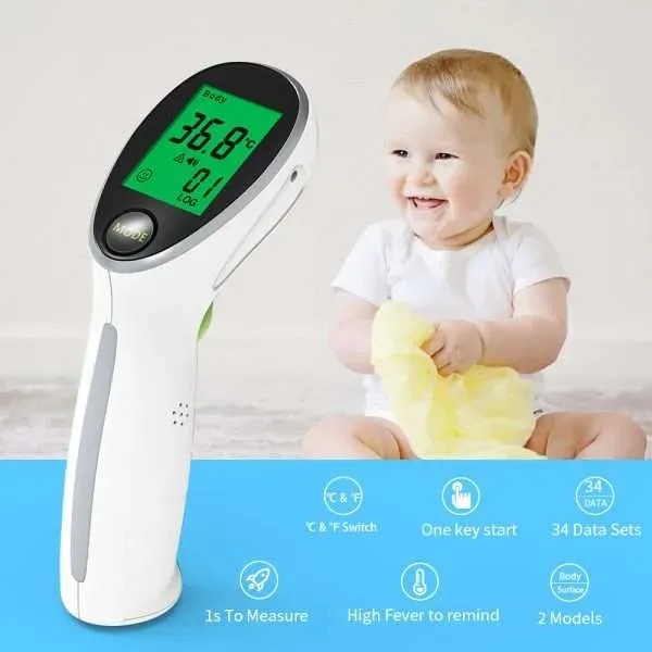 Gambar produk Yongrow Termometer Suhu Badan Digital Thermogun Infrared Dual Mode - YK-IRT2
