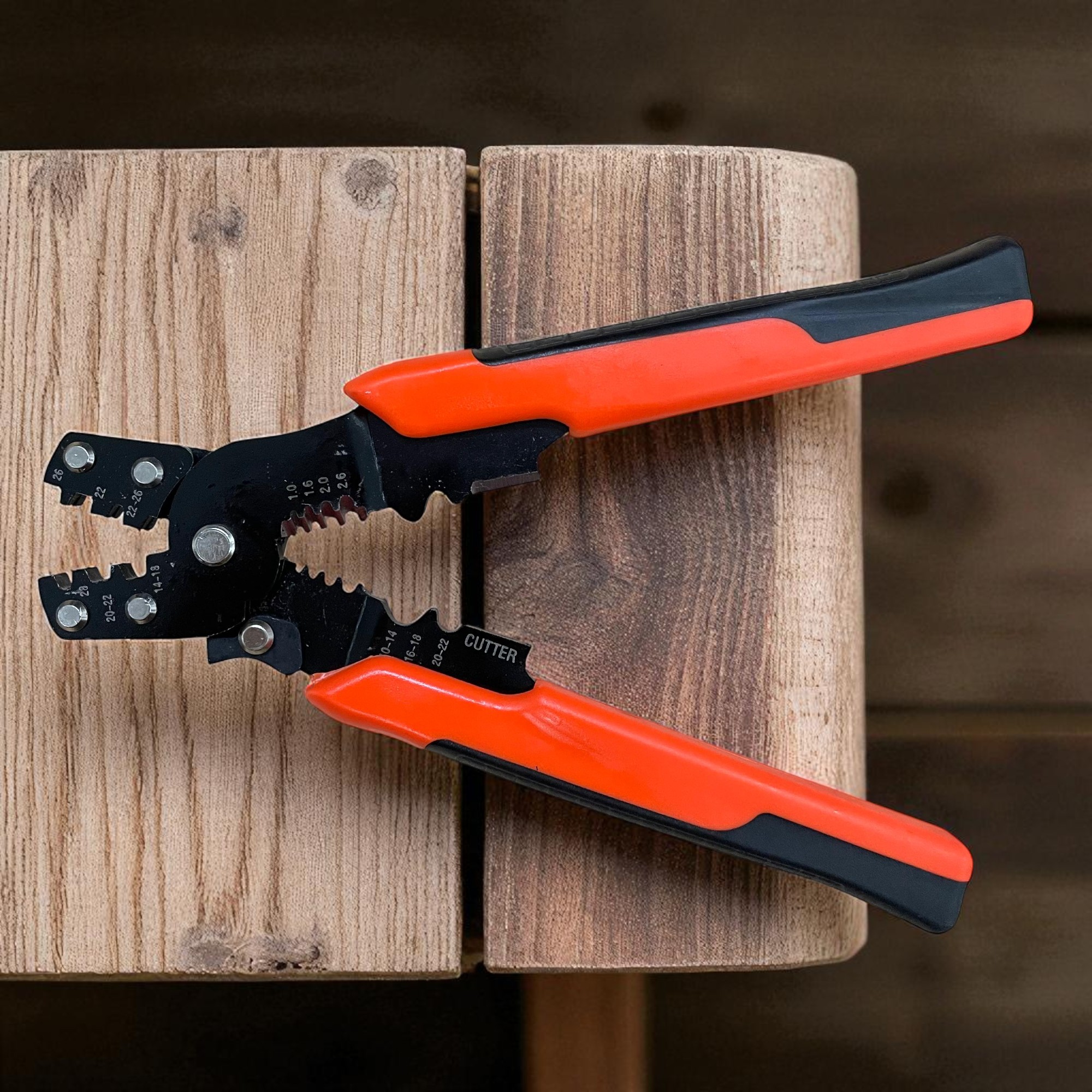 Gambar produk OBUN Tang Pemotong Kawat Listrik Multifungsi Wire Cutter Crimp Strip - LJP-6629