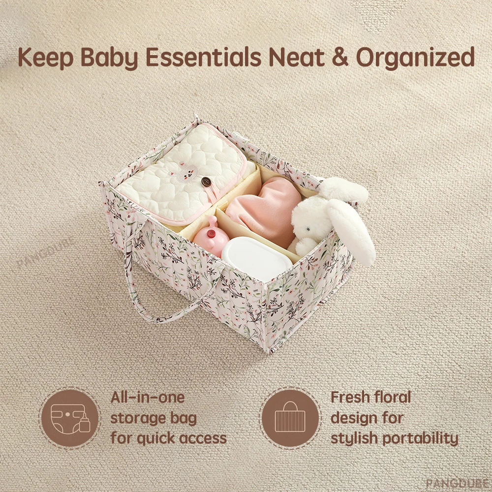 Gambar produk Nappy Tas Perlengkapan Bayi Foldable Baby Caddy Diaper Bag Organizer - NP527