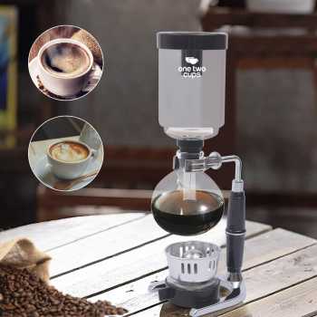 One Two Cups Syphon Coffee Maker Manual Brew Vacuum Pot 3 Cups 360ml - JF33