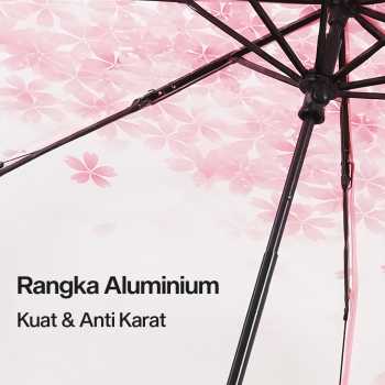 Gambar produk Yesello Payung Lipat Manual Motif Cherry Blossom 8 Bone 95cm - E023