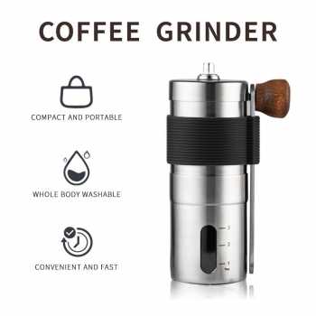 Gambar produk One Two Cups Alat Penggiling Kopi Manual Coffee Grinder Adjustable - ZX-A65