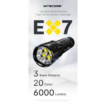 Gambar produk NITECORE Senter LED Flashlight Tactical NiteLab M515S IP68 6000 Lumens - EX7