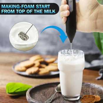 Gambar produk YUTAO Hand Mixer Mini Pengocok Telur Milk Frother 400mAh with Glass - SME-01