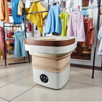 Gambar produk Houselin Mesin Cuci Mini Lipat Portable Foldable Washing Machine 8L - HS8