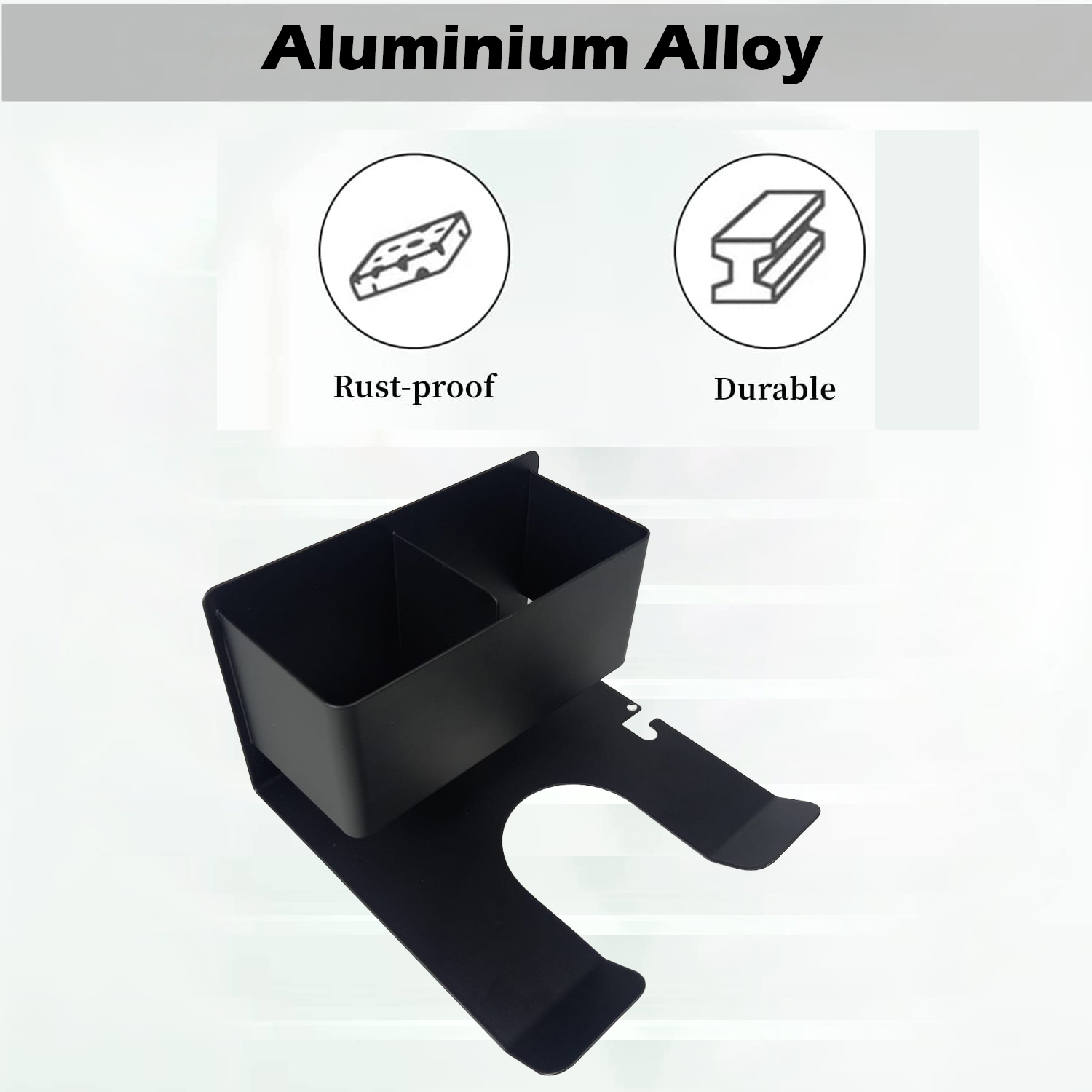 Gambar produk ChaoWal Rak Hair Dryer Holder Stand Wall Mounted with Storage Box - CH-14