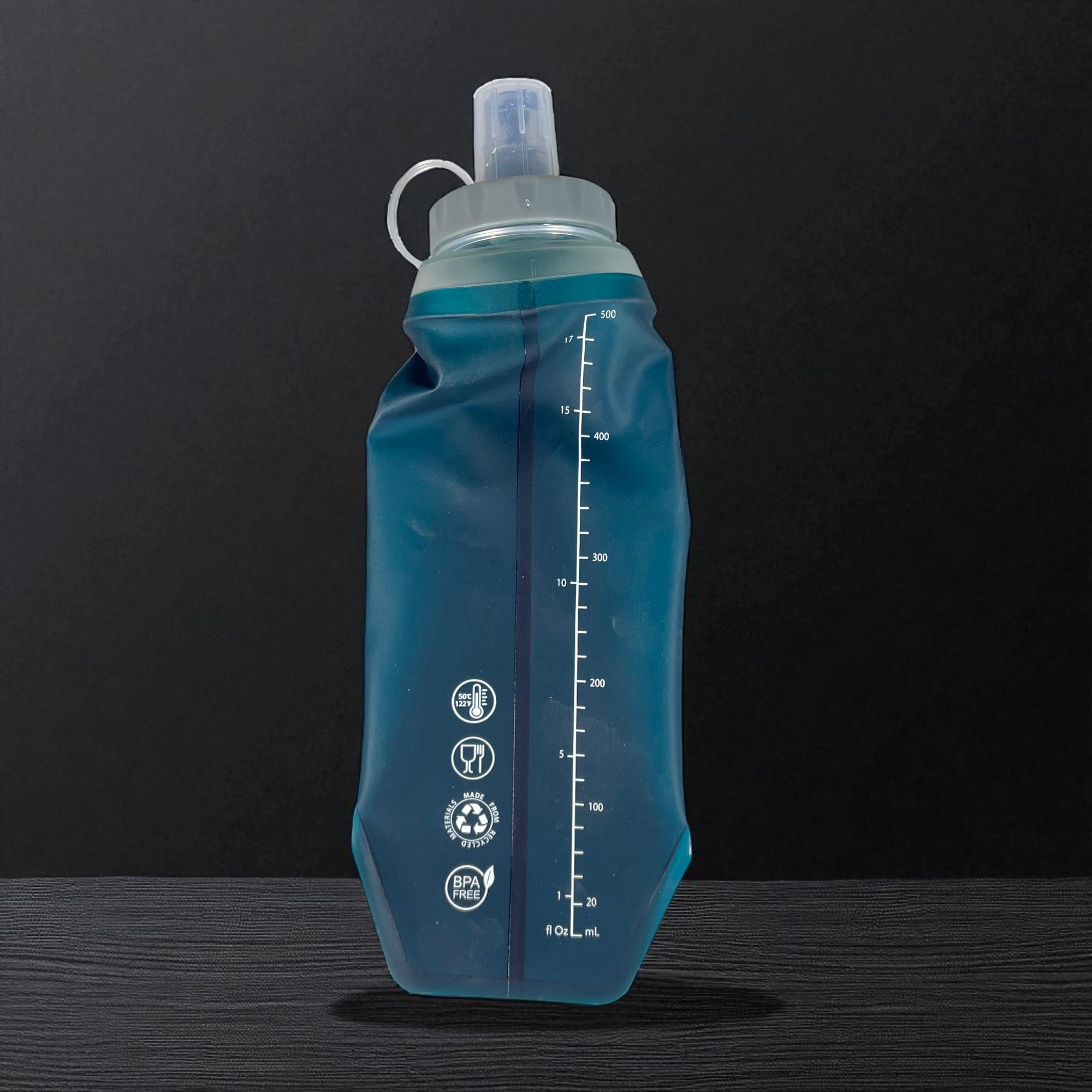 Gambar produk TaffSPORT Botol Minum Soft Flask Foldable Sport Water Bottle TPU 500ml - TF876