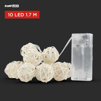 Gambar produk Lampu Hias String Lights Model Bola Rotan Waterproof 10 LED 1.7M - B073