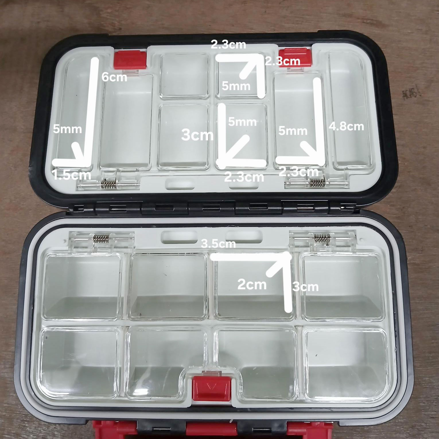 Gambar produk TaffSPORT Kotak Perkakas Kail Pancing Fishing Tackle Box Waterproof M - DY030