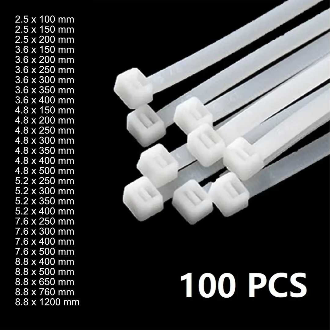 Gambar produk Taffware Kabel Ties Cable Nylon Multifunction 100 PCS 8.8x1200mm - YQ835
