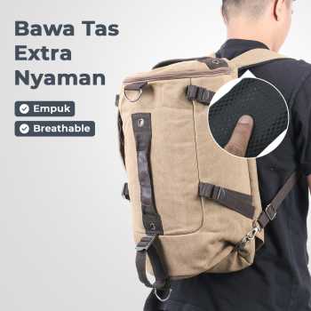Gambar produk Free Knight Tas Ransel Selempang Barrel Travel Mountaineering Canvas - M0005