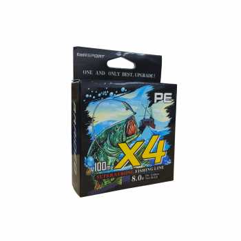 Gambar produk TaffSPORT Senar Pancing PE 4 Braided Strand Fishing Line 100M 8.0 - X4