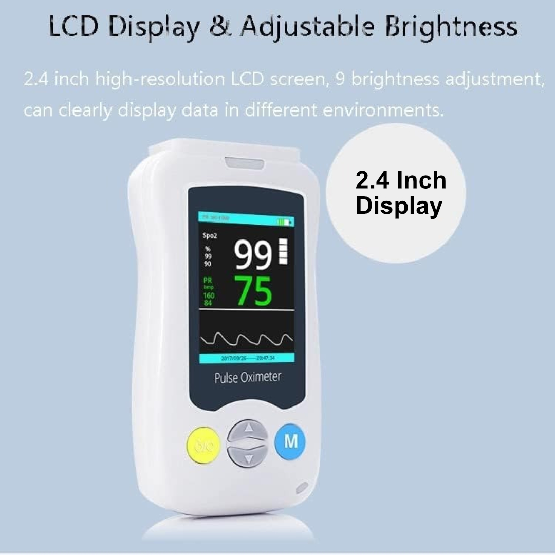 Gambar produk SYUSYA Handheld Pulse Oximeter Alat Ukur Saturasi Oksigen Temperatur - YK-820B