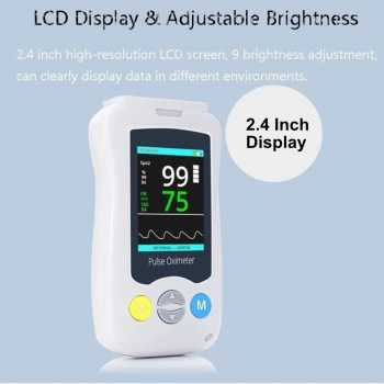 Gambar produk SYUSYA Handheld Pulse Oximeter Alat Ukur Saturasi Oksigen Temperatur - YK-820B