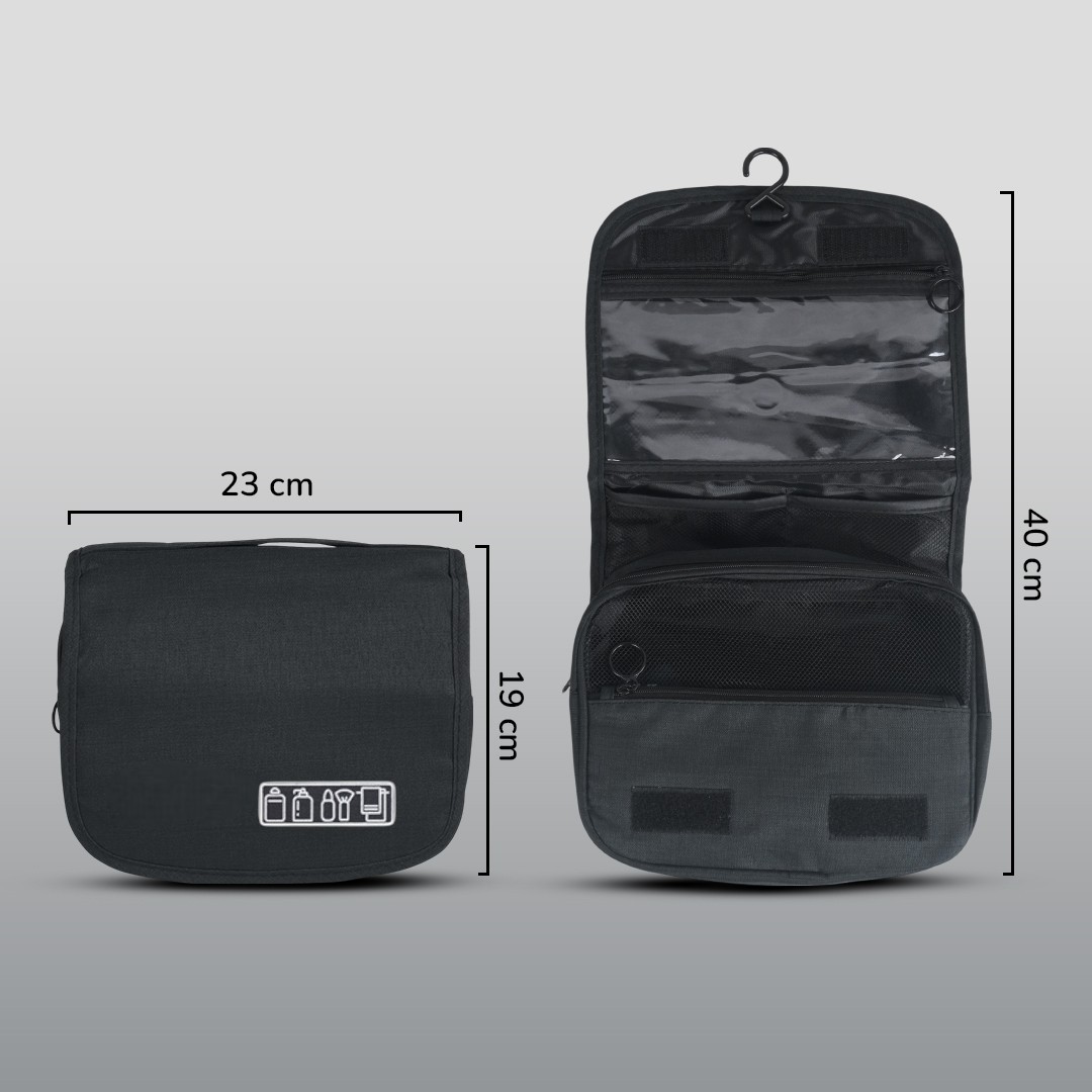 Gambar produk CHADESIEL Tas Travel Make Up Organizer Toiletry Bag with Hook - C150